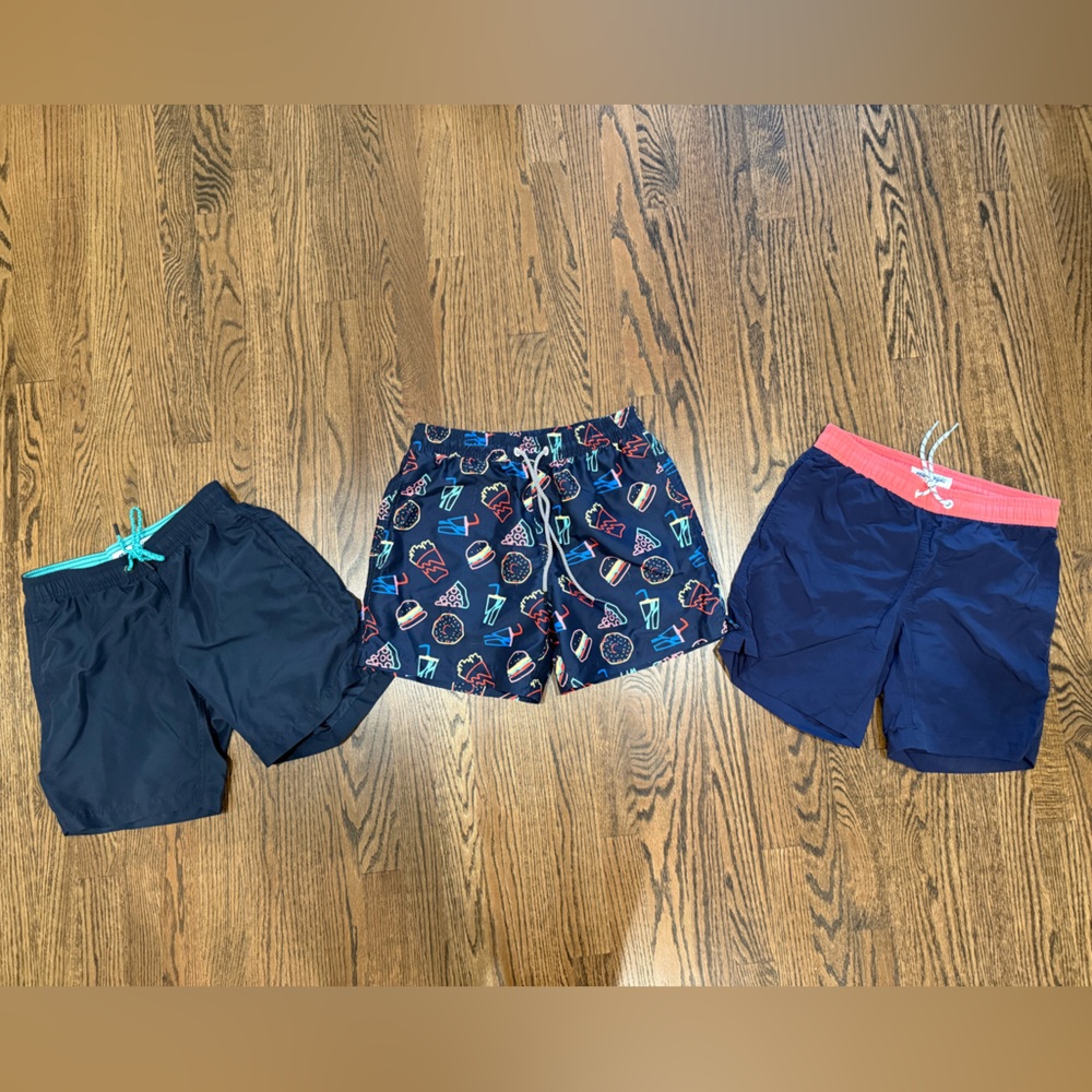 Mens Swim Trunks Extra Small/Small 3 Pairs